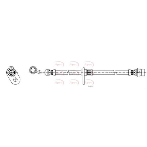 Apec Brake Hydraulic Hose Line Front Left HOS4510
