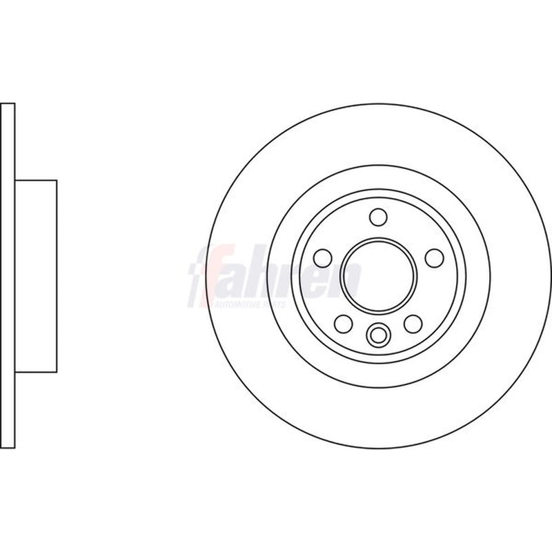 Fahren 2 x Brake Discs fits Land Rover Range Rover Evoque 2011-2019 2.0 2.2