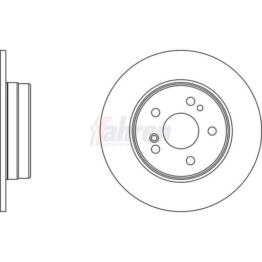 Fahren 2 x Solid Rear Brake Discs FBD6231-x2