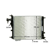 Mahle Engine Radiator fits Hyundai Getz 2002-2010 1.1 1.3 1.4