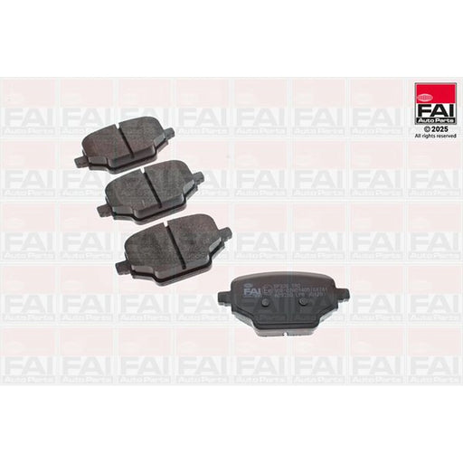 FAI Rear Brake Pad Set fits Citroën Berlingo 2018-2019 1.2 1.5
