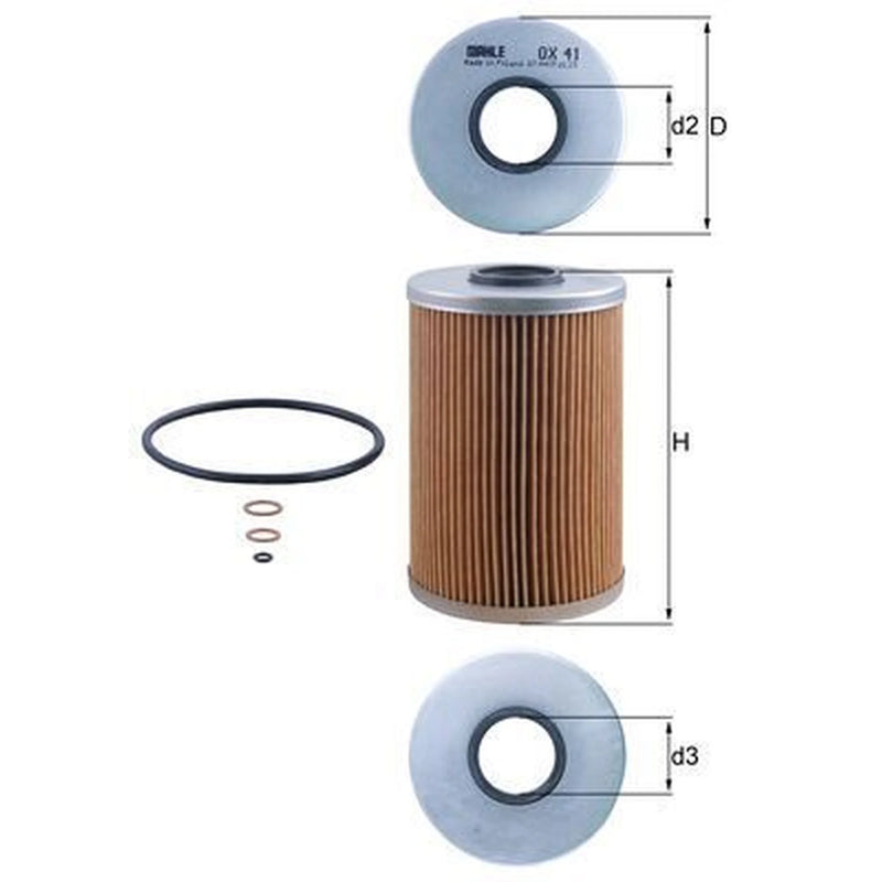 Mahle Engine Oil Filter OX 41D