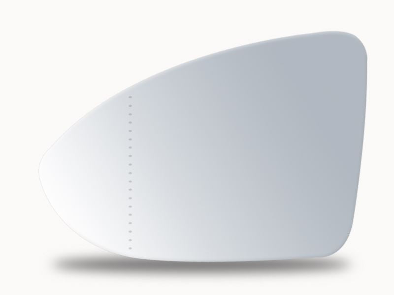 Summit Heated Base Plate With Blind Spot Mirror Glass fits VW Golf Mk 7 12 on RHS Summit - Bars 4 Cars