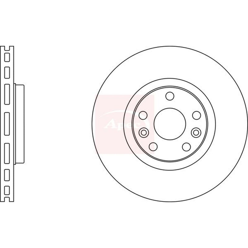 Apec Front & Rear Brake Discs & Pads fits Renault Grand Scénic II 2005-2008 2.0