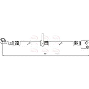 Apec Brake Hydraulic Hose Line Front Right fits Honda Civic VIII 2005-2011