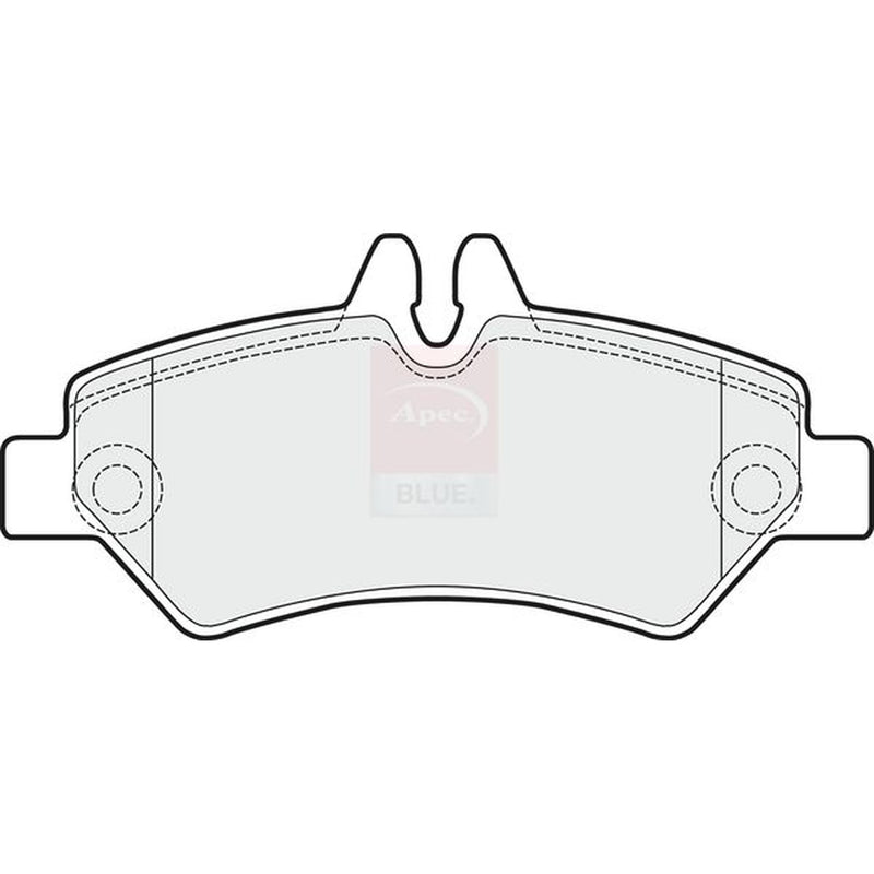Apec Rear Brake Pad Set fits Mercedes-Benz Sprinter 3,5-T 2006-2018