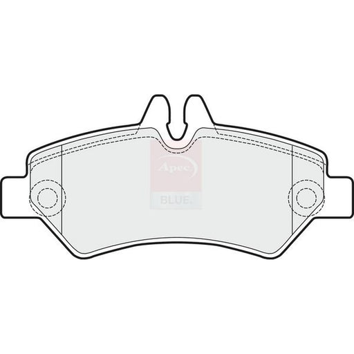Apec Rear Brake Pad Set fits Mercedes-Benz Sprinter 3,5-T 2006-2018