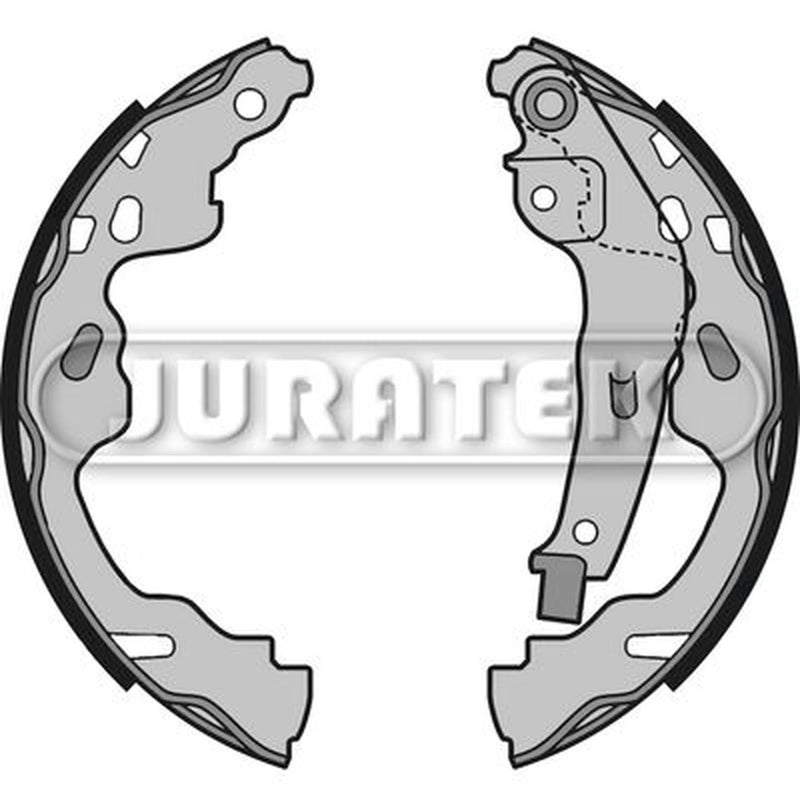 Juratek Brake Shoe Set Axle Kit Rear fits Citroën C1 2005-2014 1.0 1.4