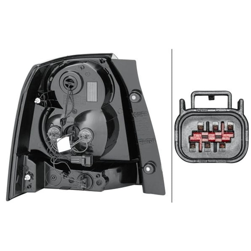 Hella Tail Light / Lamp W21W Right fits Land Rover Freelander 2 2006-2014