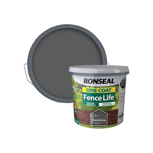 Ronseal One Coat Fence Life Charcoal Grey 5 litre Ronseal - NN4 Online