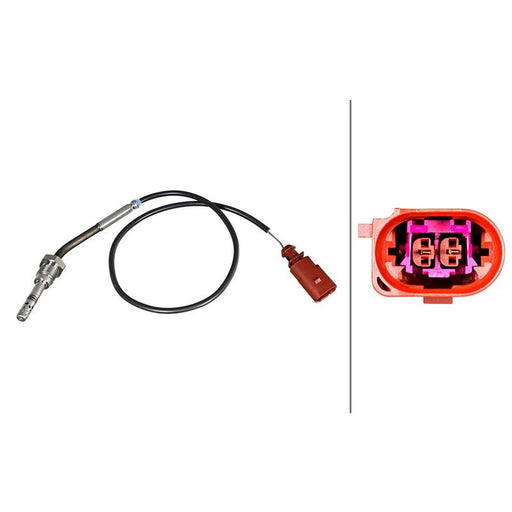 Hella Exhaust Gas Temperature Sensor before soot particulate fil fits VW Touareg