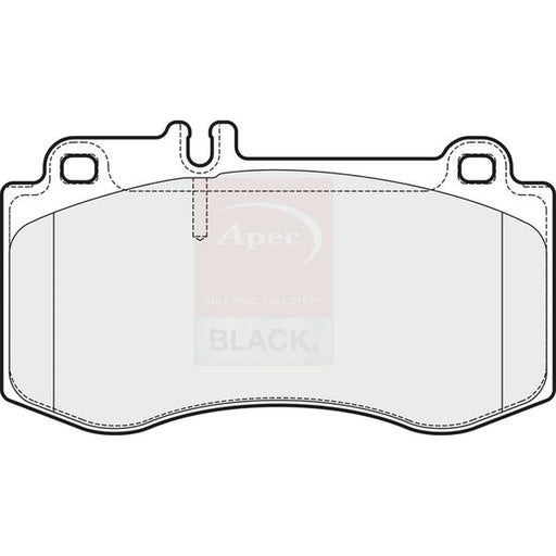 Apec Black Front Brake Pad Set fits Mercedes-Benz Cls 2011-2017