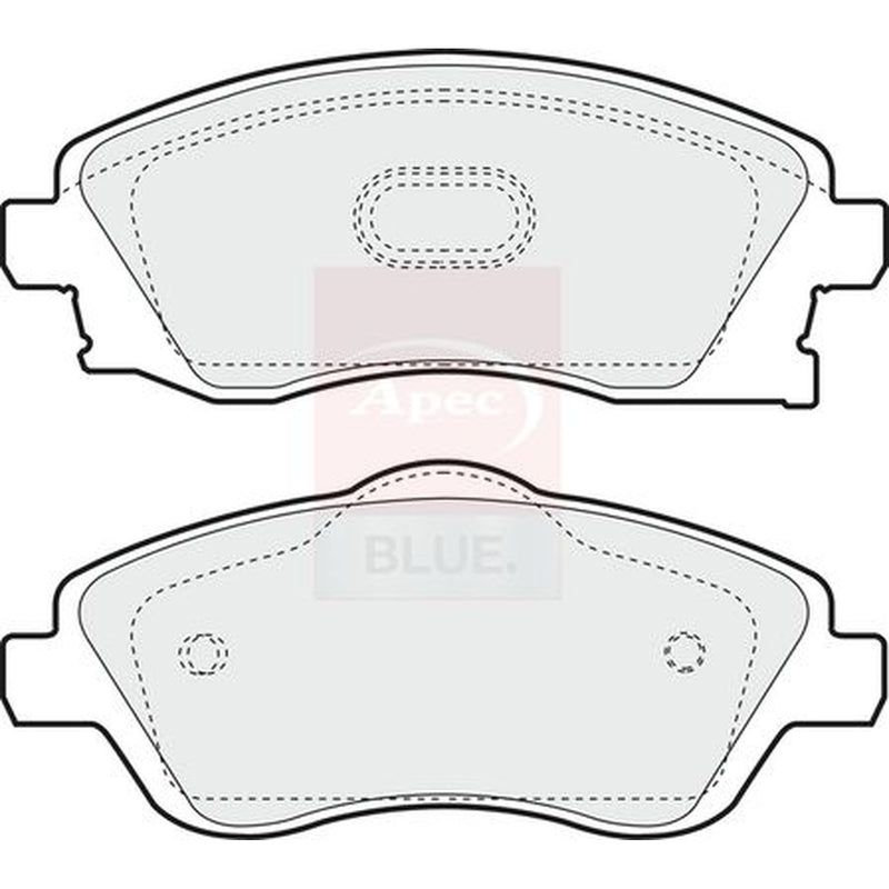 Apec Front Brake Pad Set fits Opel Combo Box Body/Mpv 2001 on 1.6 1.7