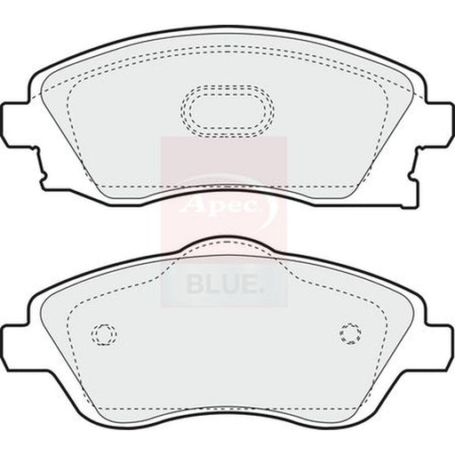 Apec Front Brake Pad Set fits Opel Combo Box Body/Mpv 2001 on 1.6 1.7