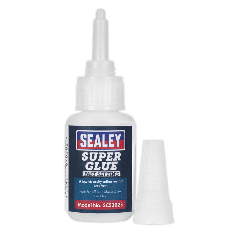 Sealey Super Glue Fast Setting 20g SCS302S Sealey - Dynamic Drive