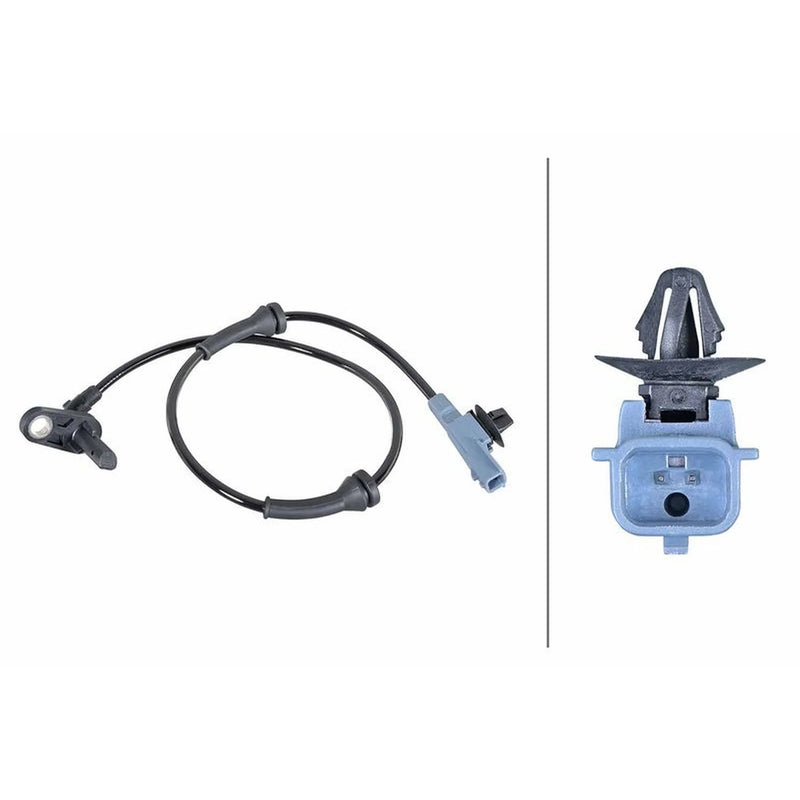 Hella ABS Wheel Speed Sensor Rear fits Nissan Micra IV 2010-2020 1.2