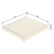 Bosch Cabin Air Filter (Pollen Filter) fits Kia Soul I 2009-2014 1.6