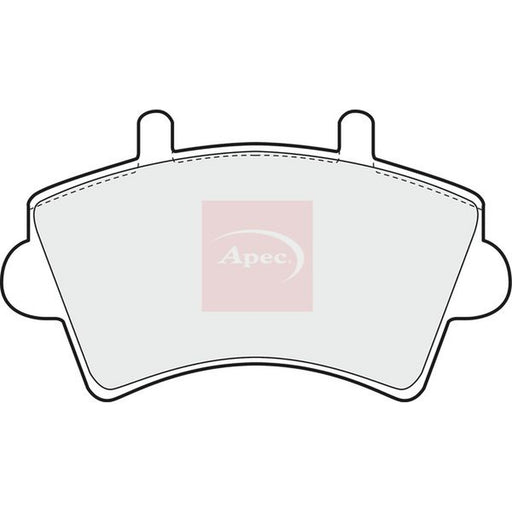 Apec Front Brake Pad Set fits Nissan Interstar 2002-2006
