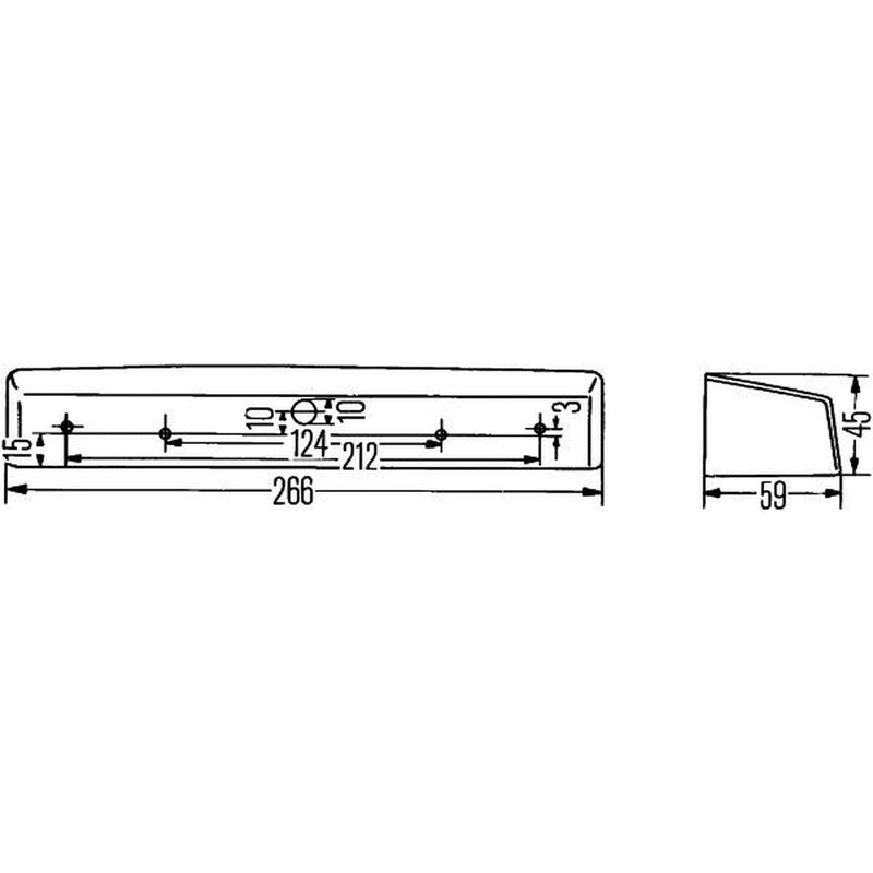 Hella Licence Plate Light / Lamp outer C5W