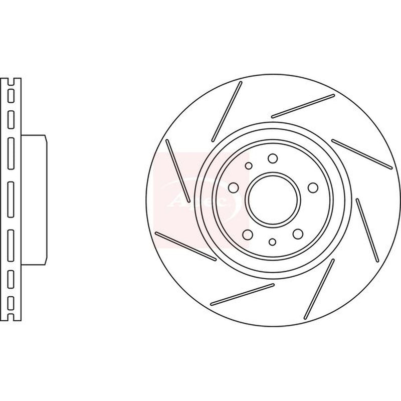Apec 2 x / Brake Discs fits Renault Megane III 2008-2016 2.0
