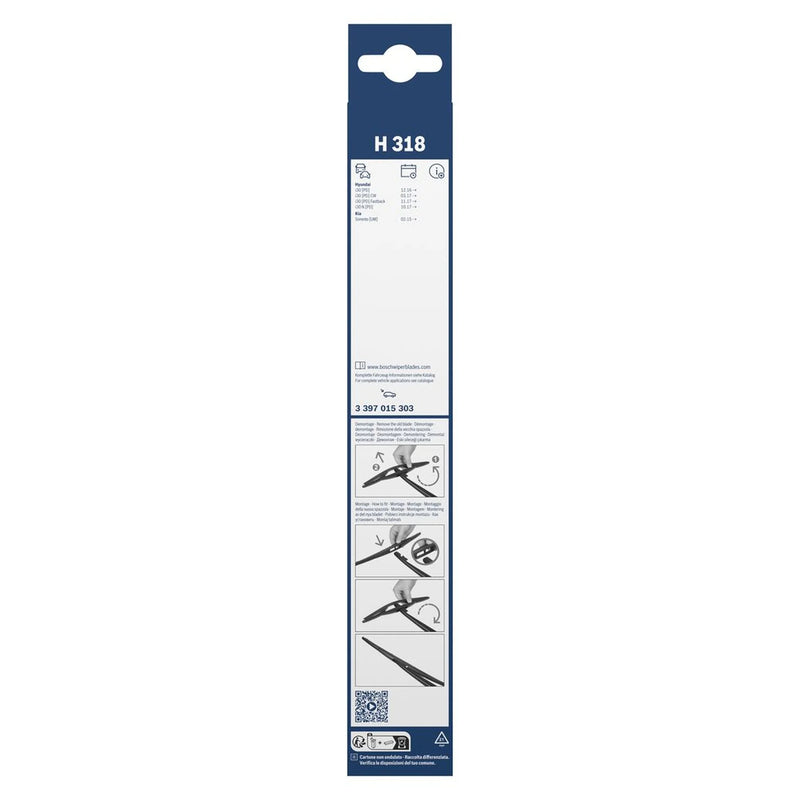 Bosch Conventional Wiper Blade 300mm — H318 fits Hyundai I30 2016-2021