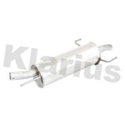 Klarius Box With Tail Pipe Rear fits Opel Astra G 2003-2005 1.7