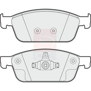 Apec Front Brake Pad Set fits Ford Focus III 2011-2020 2.0