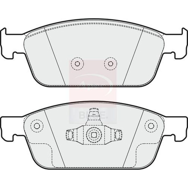 Apec Front Brake Pad Set fits Ford Focus III 2011-2020 2.0