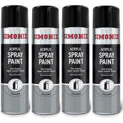 4x Simoniz Chrome Effect Aerosol High Quality Spray Paint 500ml SIMP20D Simoniz  - Dynamic Drive