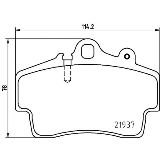 Mintex Front Brake Pad Set fits Porsche Boxster 1996-2009 2.5 2.7