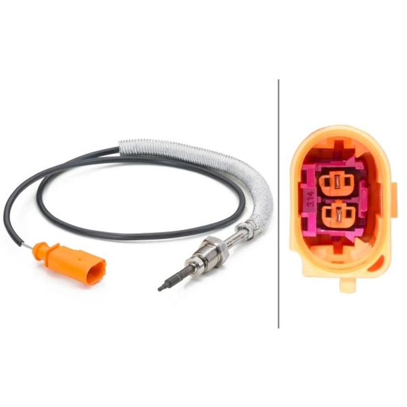 Hella Exhaust Gas Temperature Sensor after soot particulate filter fits Audi A3