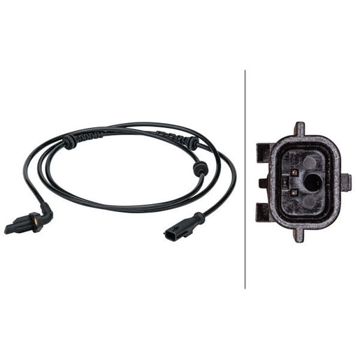 Hella ABS Wheel Speed Sensor Rear fits Renault Twingo II 2007-2014 1.2 1.5