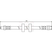 Apec Brake Hydraulic Hose Line Front fits VW Derby 1977-1981 1.1 1.3