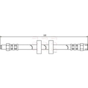 Apec Brake Hydraulic Hose Line Front HOS3050