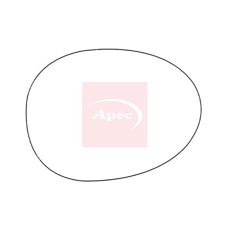 Apec Exterior Wing Mirror Glass Right fits Citroën C1 2005-2014 1.0 1.4
