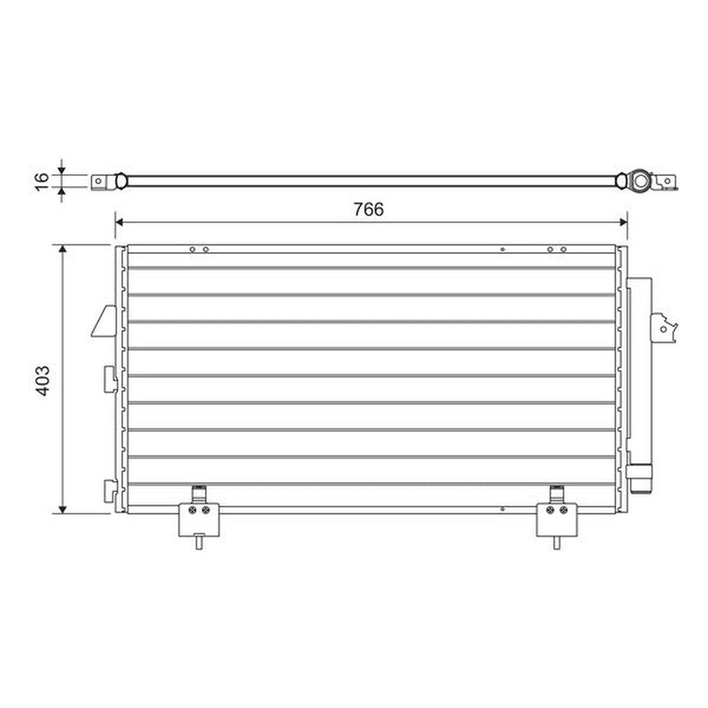 Valeo Air Conditioning Condenser 814218