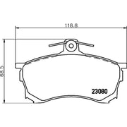 Mintex Front Brake Discs & Pads fits Mitsubishi Carisma 1995-2006 1.6