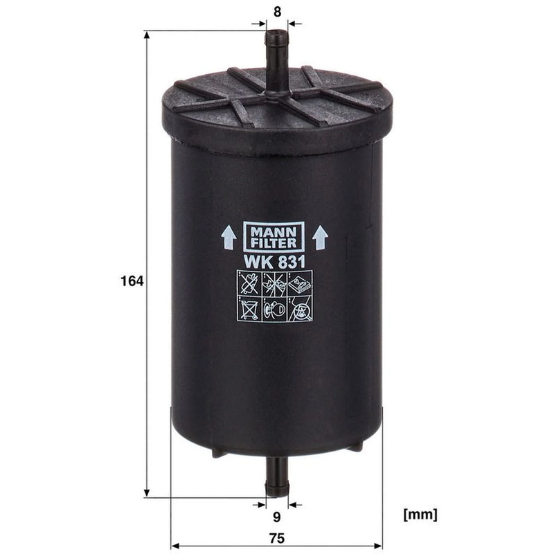 MANN-FILTER Full Service Kit with Air, Oil, Fuel & Cabin fits Mercedes-Benz Slk