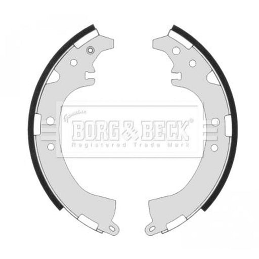 Borg & Beck Brake Shoe Set Axle Kit BBS6307