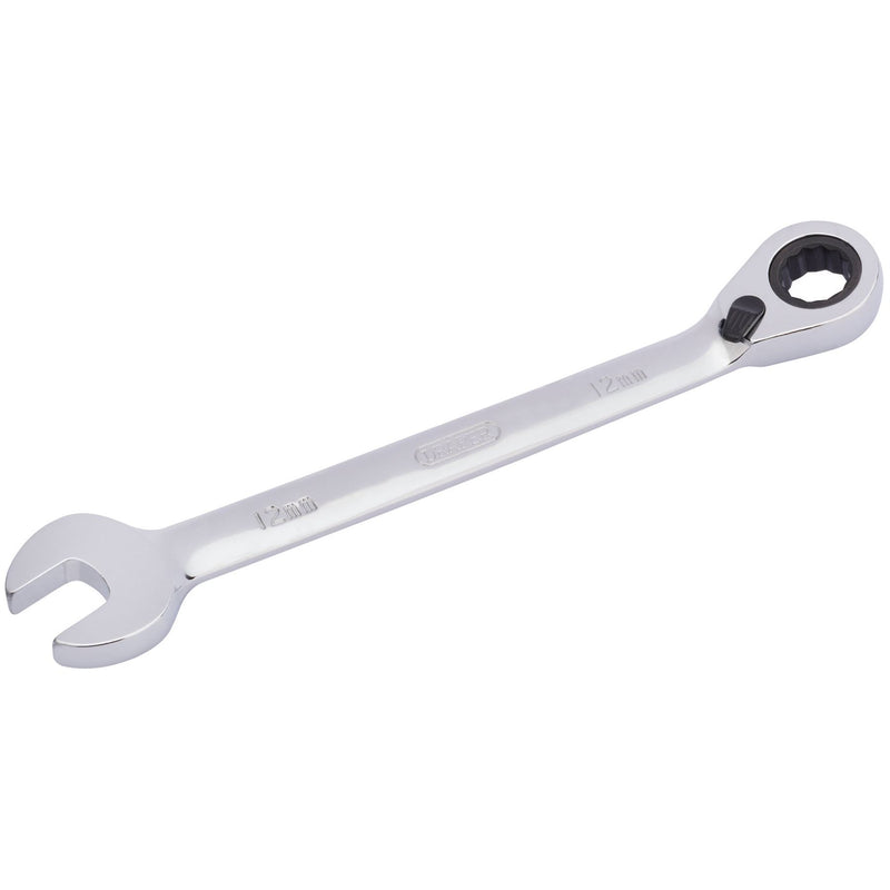 Draper HI-TORQ Metric Reversible Ratcheting Combination Spanner, 12mm Draper - Dynamic Drive