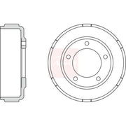 Apec Brake Drum Assembly Rear DRM9919