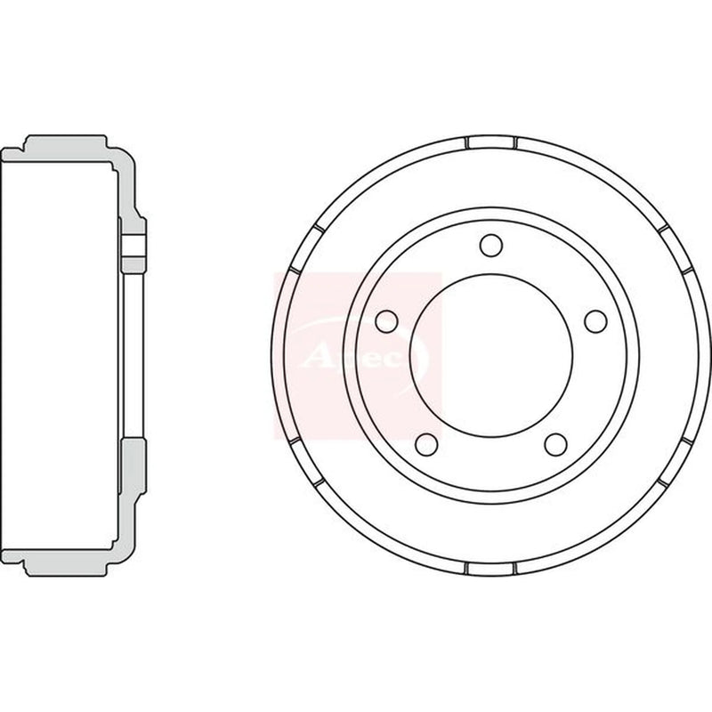 Apec Brake Drum Assembly Rear DRM9919
