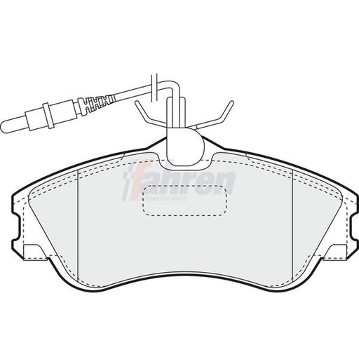 Fahren Front & Rear Brake Discs & Pads fits Peugeot 306 1997-2001 2.0