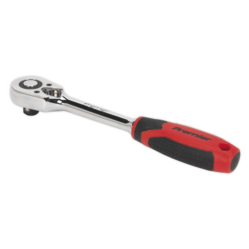 Sealey Ratchet Wrench 1/2"Sq Drive Pear-Head Flip Reverse AK8948 Sealey - Dynamic Drive