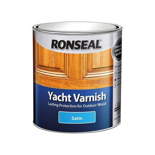 Ronseal Exterior Yacht Varnish Satin 1 litre Ronseal - Dynamic Drive