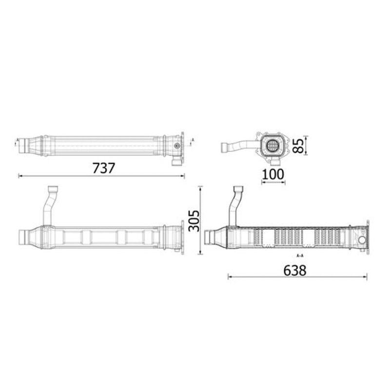 Mahle EGR Cooler (Exhaust Gas Recirculation)