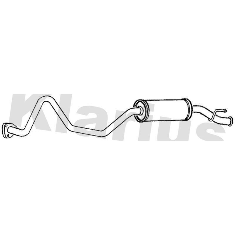 Klarius Box With Tail Pipe Rear fits Land Rover Defender 1998-2016 2.4 2.5