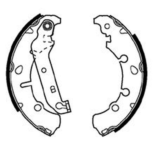Abtex Brake Shoe Set Axle Kit fits Ford Courier Hatchback 1998-2003 1.4 1.8