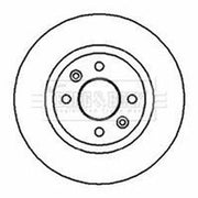 Borg & Beck Front Brake Vented Discs & Pads fits Renault Logan I 2007 on 1.5