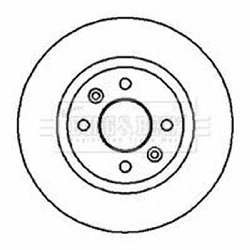 Borg & Beck Front Brake Vented Discs & Pads fits Renault Logan I 2007 on 1.5